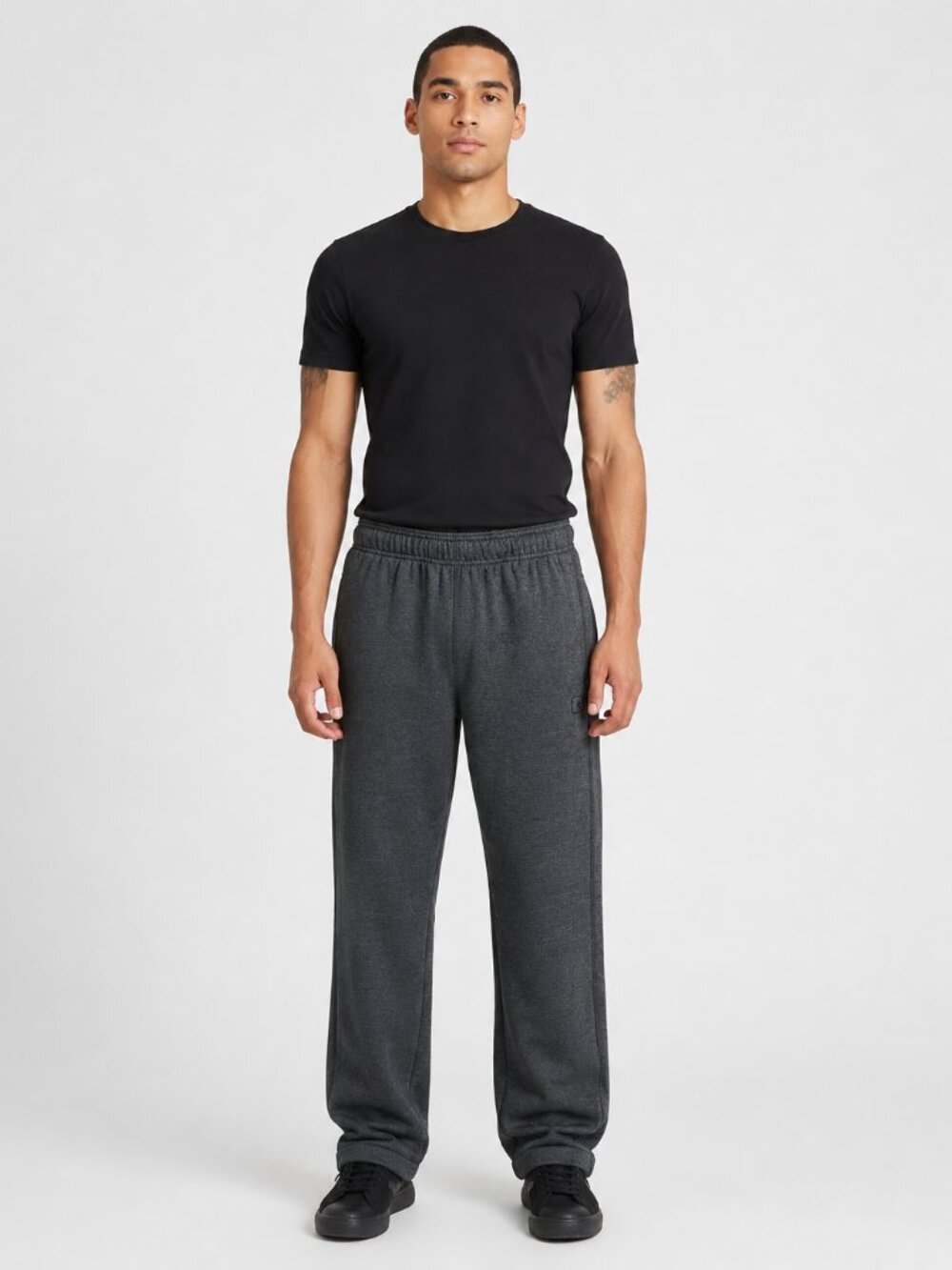 AND1 Men's Active Tech Fleece Basketball Pants Size S Charcoal Gray